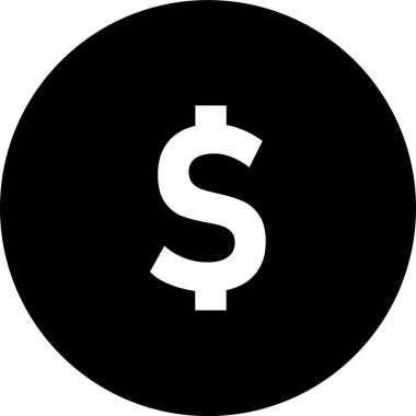 Dolar simgesi vektör illüstrasyonu