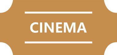 Sinema yassı ikon vektör illüstrasyon tasarımı