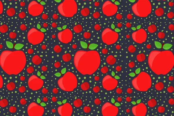 Kusursuz bir arka plan. Kiraz. vektör illüstrasyonu