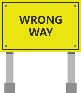 Doğru ve yanlış yol işareti