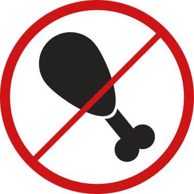 yasaklı işaret simgesi, vektör illüstrasyonu