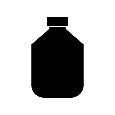 Şişe simgesi beyaz arka plan üzerinde