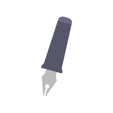 kalem simgesi vektör işareti ve beyaz arkaplanda izole edilmiş sembol,