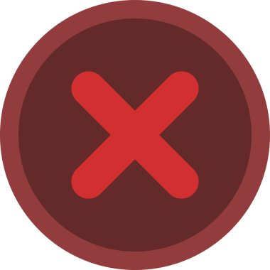 vektör çemberi modern simgesini iptal et