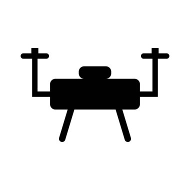 Yatak vektör simgesi. düz vektör tasarım sembolü. 10 saniye..