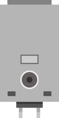 Moda biçimi izole edilmiş arka planda elektrikli ısıtıcı simgesi