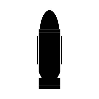 silah simgesi, basit siyah biçim