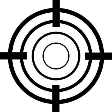hedef simge, vektör illüstrasyonu