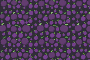 vektörsüz mor ve yeşil üzüm deseni.