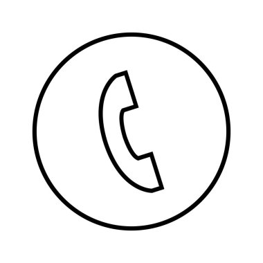 Çağrı simgesinin vektör illüstrasyonu, web vektör illüstrasyonunun işareti