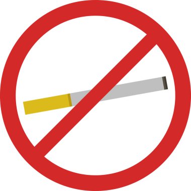 sigara işareti, illüstrasyon, beyaz arkaplanda vektör