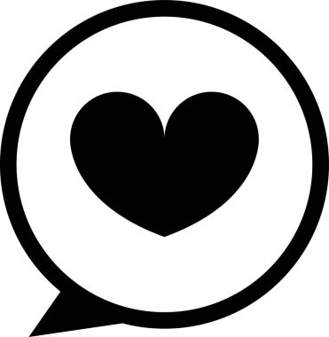 Kalp. Web simgesi basit illüstrasyon