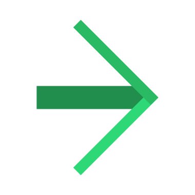 Projeniz için doğru yön ok simgesi