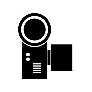 Kamera glifleri düz simge tasarımı. vektör illüstrasyonu.