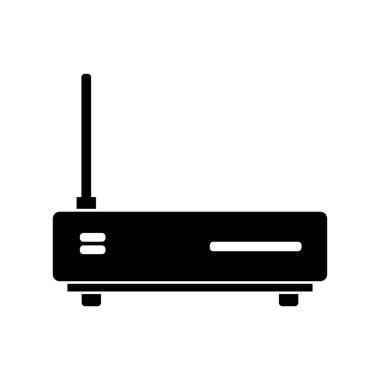 beyaz üzerinde izole edilmiş anten simgesi vektörü