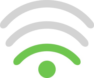 Wifi simgesi, vektör illüstrasyonu