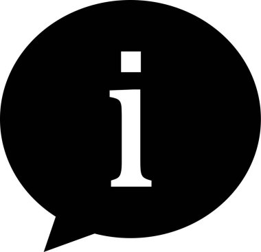 Bilgi simge vektör çizim