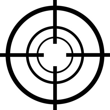 hedef simge vektör illüstrasyonu