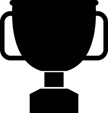 ödül kupa simgesi katı stil