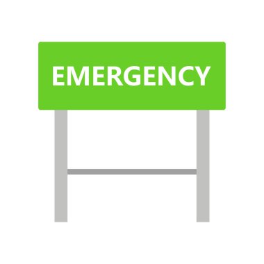 Modern acil durum simgesinin vektör çizimi