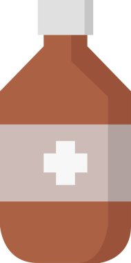 alkol şişesi simgesi düz stil