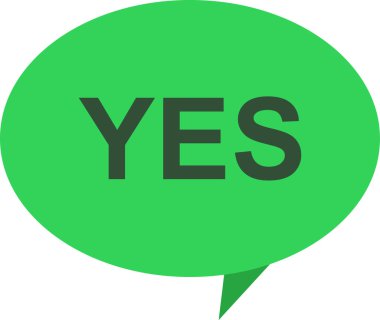 evet web simgesi basit illüstrasyon