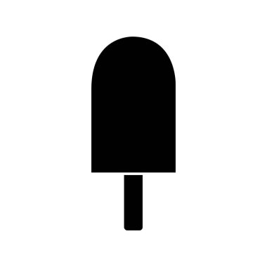 buz krem glif simge vektör