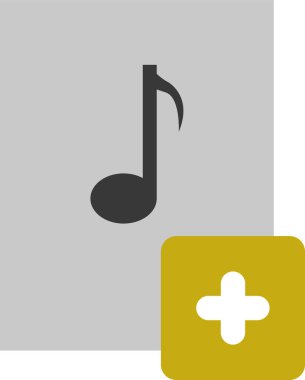 müzik notu vektör simgesi