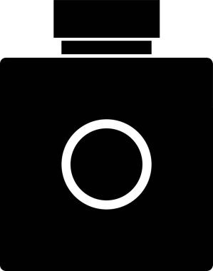 Parfüm şişesi simge vektör çizim