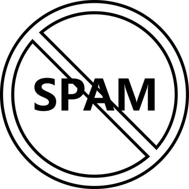 Çöp posta işareti vektör illüstrasyonu