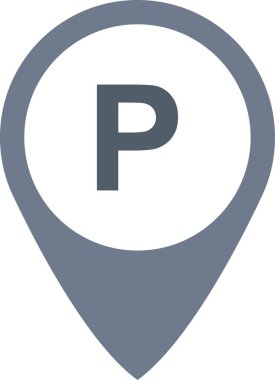 park haritası imleç simgesi ana hat biçiminde