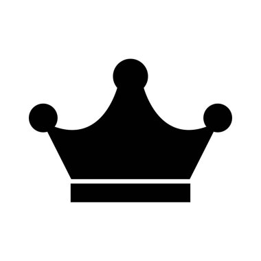kral taç vektör tasarımı çizimi izole edildi
