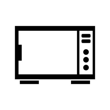 Televizyon ikonu vektörü. İnce çizgi işareti. izole edilmiş sınır sembolü çizimi