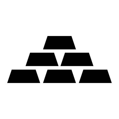 Web ve mobil uygulaması tasarım, piramit logo kavramı için beyaz arka plan üzerinde izole piramit simge vektör