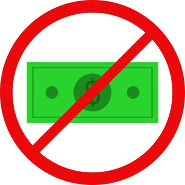 Para vektörü düz simgesi yok.