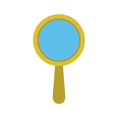 büyütme cam ikon vektör çizimi tasarımı