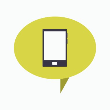 Smartphone ile konuşma balonu simgesinin