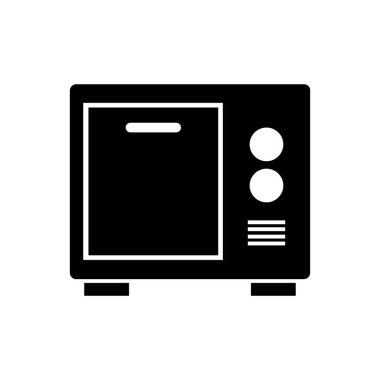 fırın kabartması düz simge izole edildi