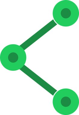 bağlantı ağı simgesi düz biçimli