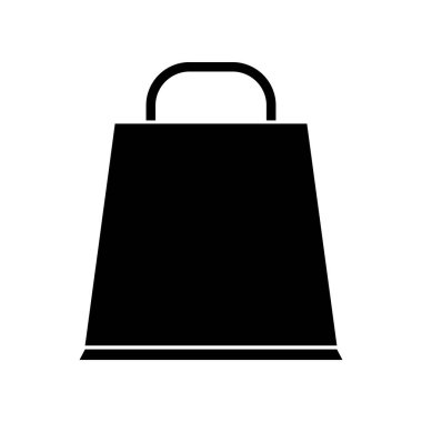 Alışveriş arabası düz vektör simgesi