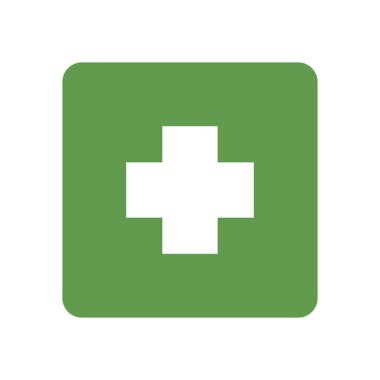 çapraz tıbbi logo tasarım vektörü