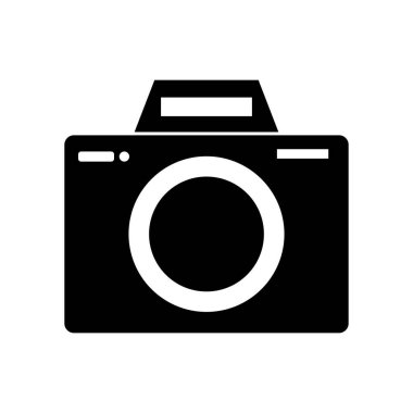 kamera vektör simgesi düz simge