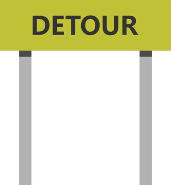 Yol işaretleri. Vektör çizimi