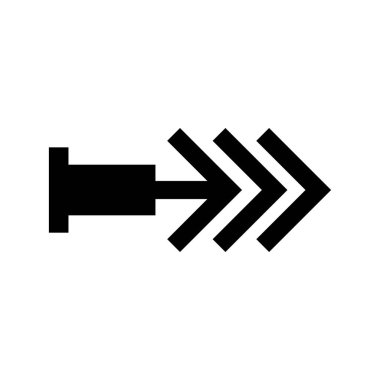 ok vektörü simgesi düz simgesi