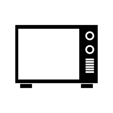 Beyaz arka plan üzerinde televizyon simgesi. Vektör çizim.