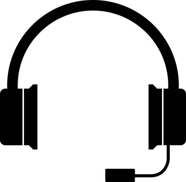 ses kulaklığı müzik simgesi