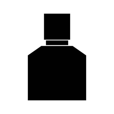 parfüm şişesi simgesi beyaz arka plan üzerinde