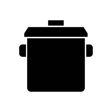 tencere vektör simgesini basit şekilde pişirme