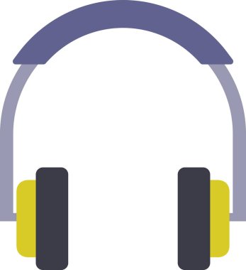 müzik kulaklıkları vektör illüstrasyonu