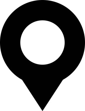 harita konum gezinme simgesi katı biçimli